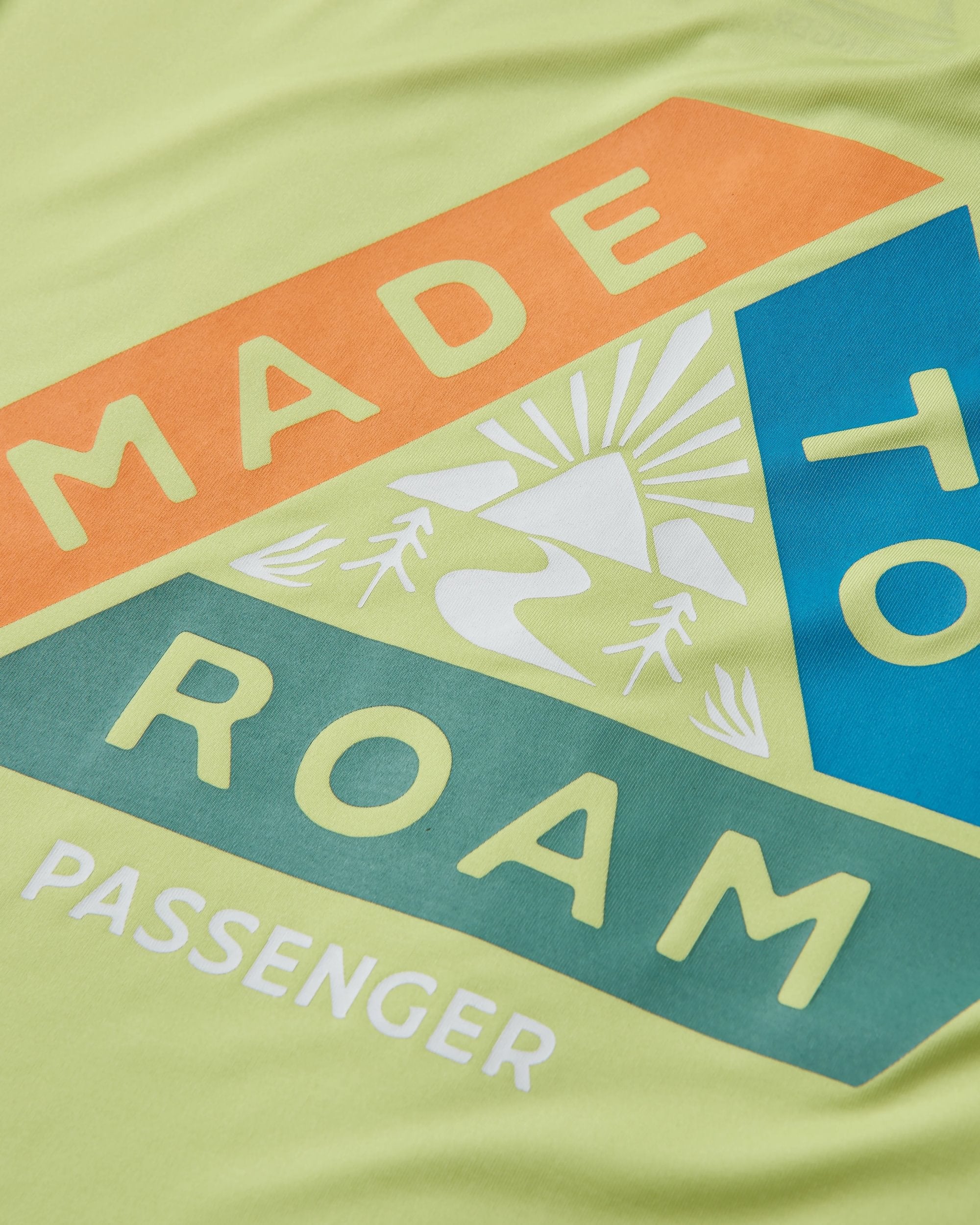 Classic Active Recycled T-Shirt - Lime Juice - Flatlay