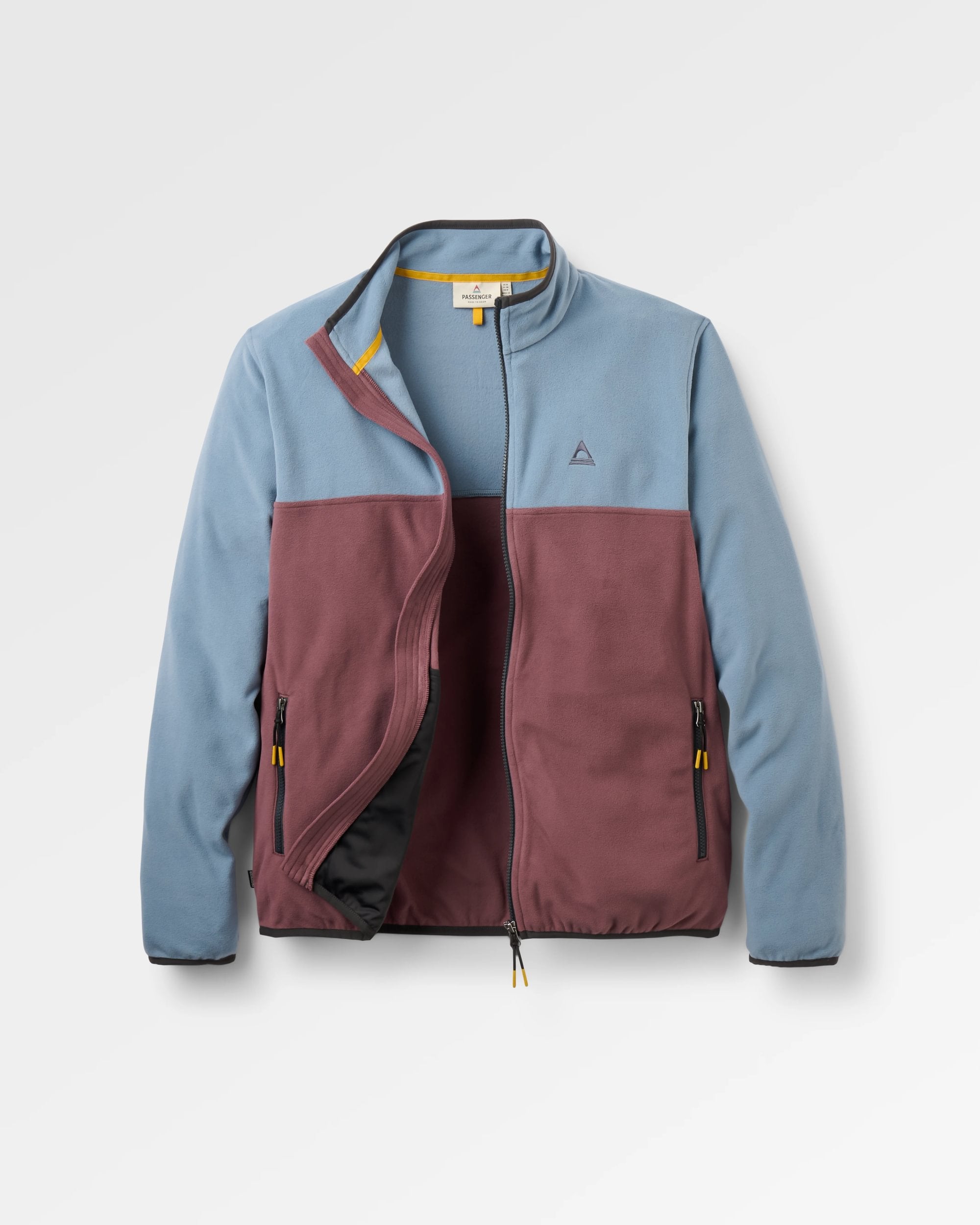 Set Off Polartec® Full Zip Fleece - Brambleberry/Stormy Blue - Flatlay