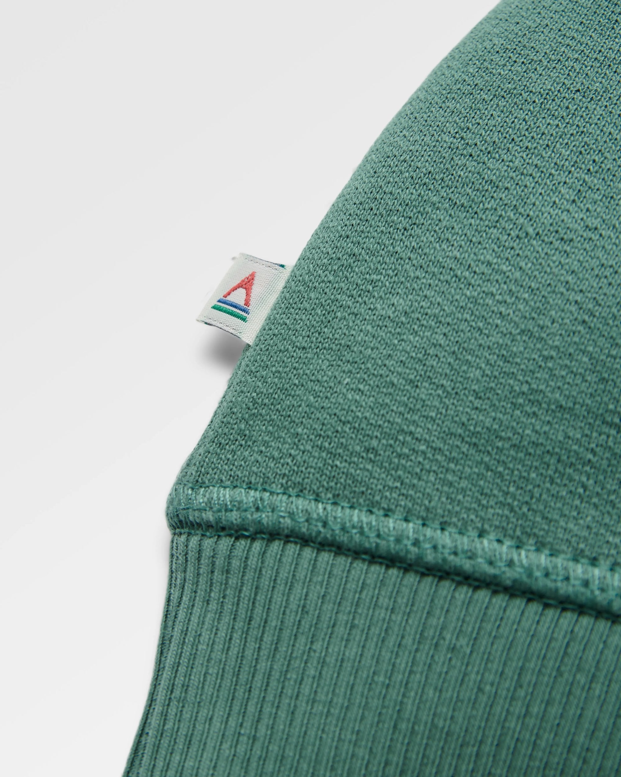 Roamer Men's Recycled Cotton Sweatshirt - Deep Ocean - Flatlay