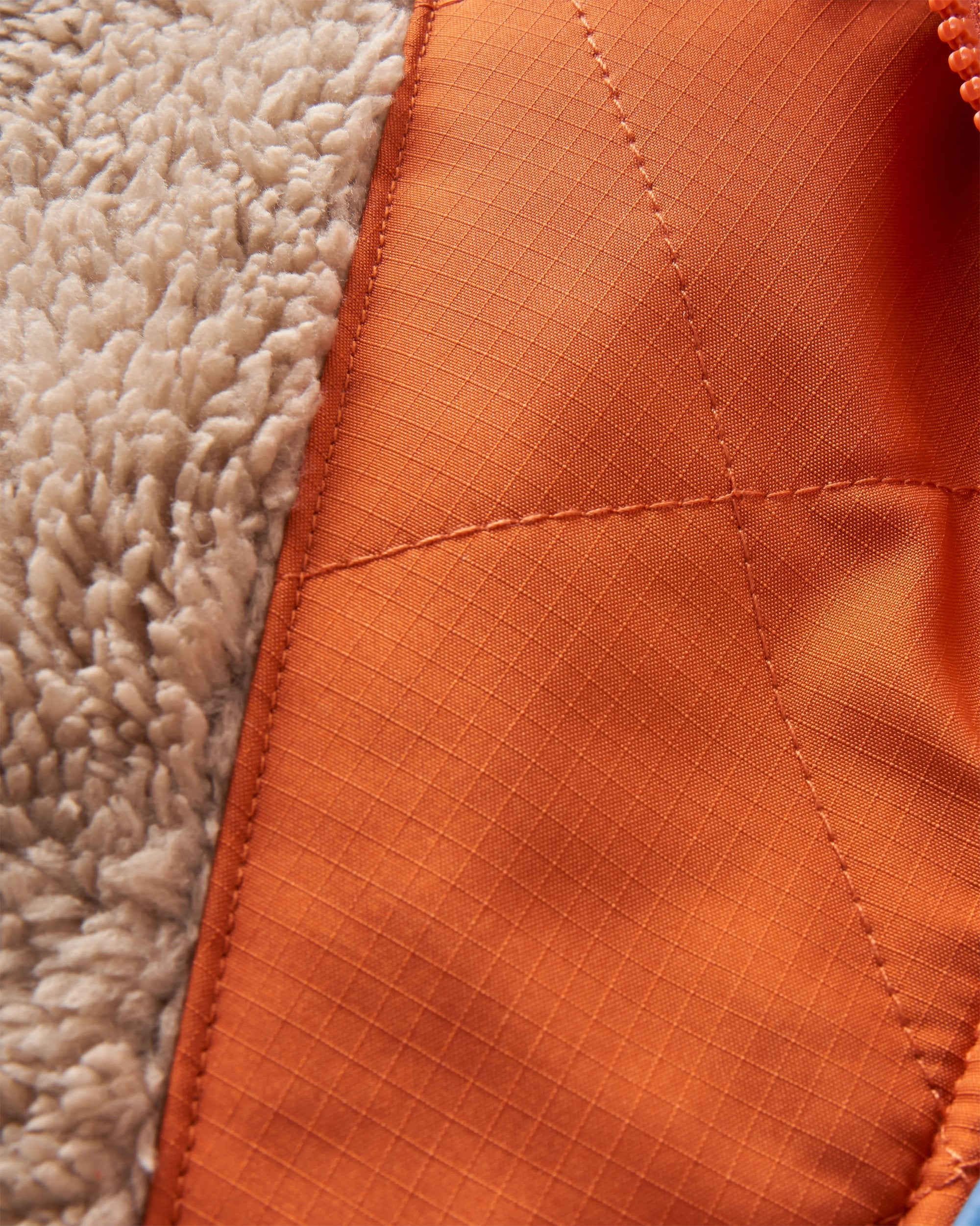 Beaumont Recycled Sherpa Hooded Fleece - Simply Taupe - Flatlay