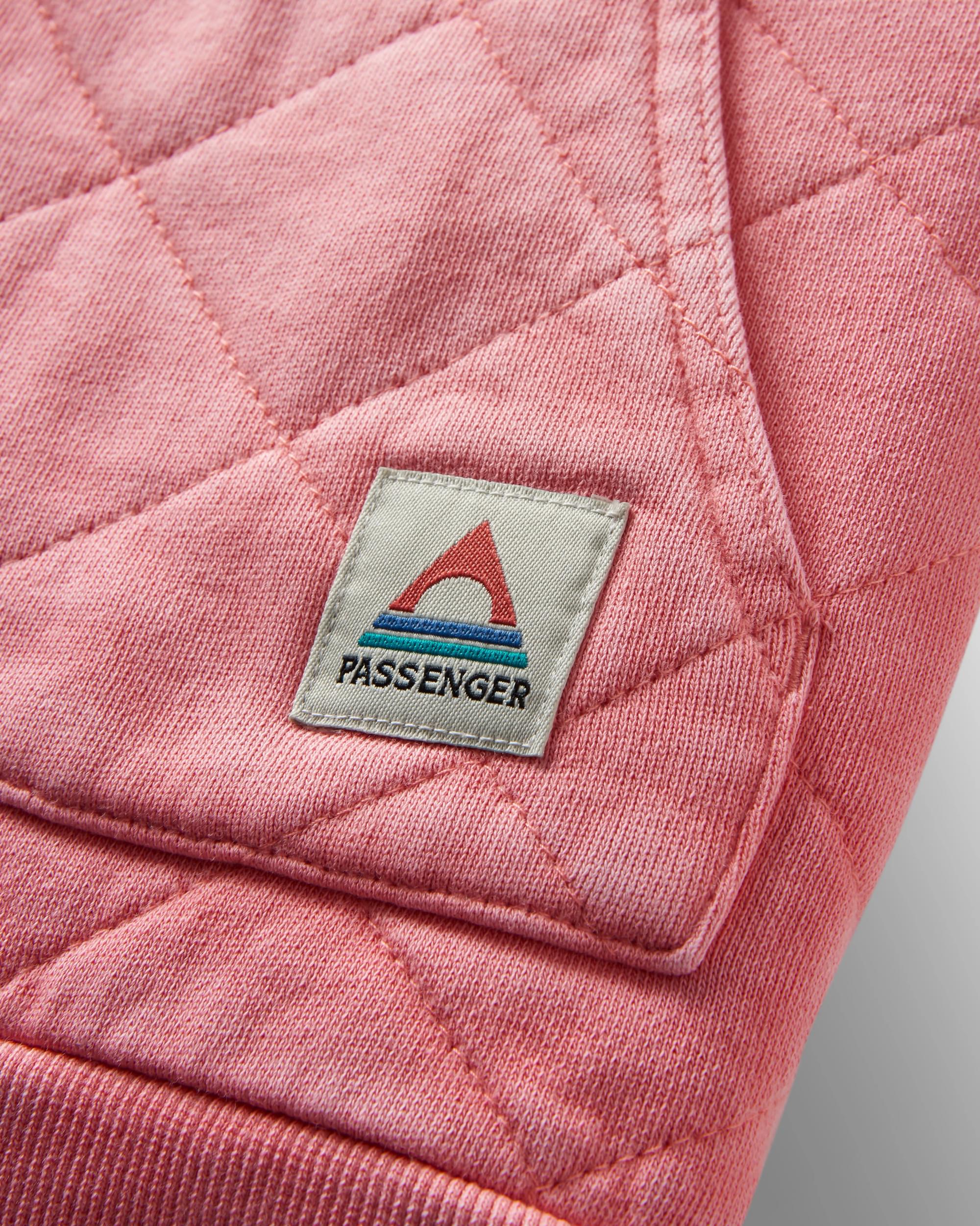 Clementine Recycled Quilted Vest - Shell Pink - Flatlay