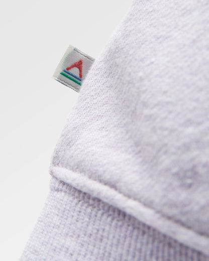 Laidback Organic Cotton Hoodie - Lilac Mist Marl - Flatlay