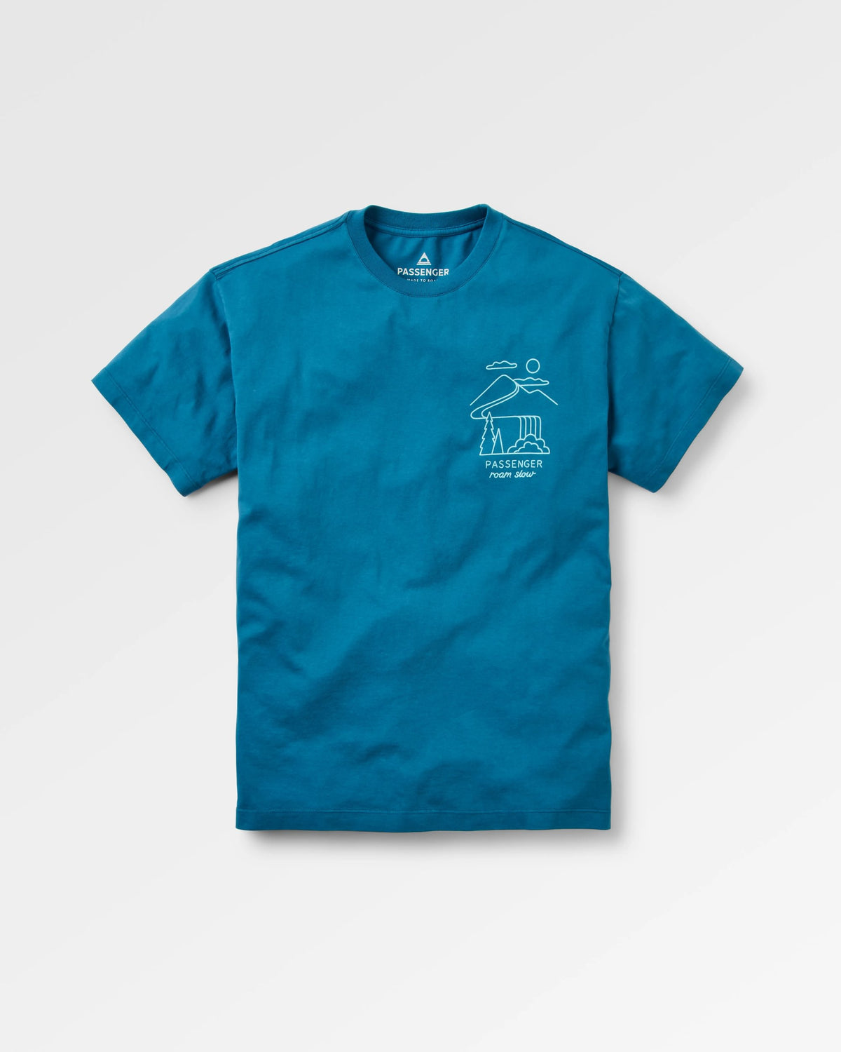 Slow Escape Relaxed Fit T-Shirt - Tidal Blue - S