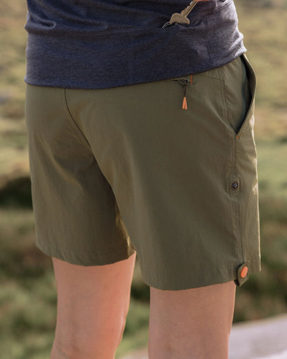 365 Trail Roll Up Short - Khaki - Lifestyle