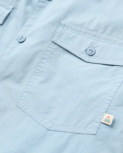 Acreage Shirt - Faded Denim - Flatlay