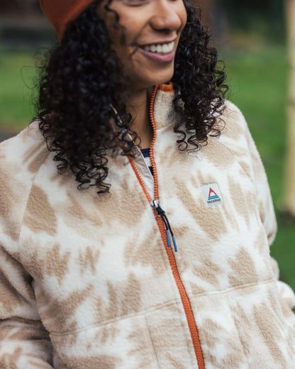 Fairbanks Full Zip Recycled Sherpa Fleece - Abstract Mountain Birch - Lifestyle