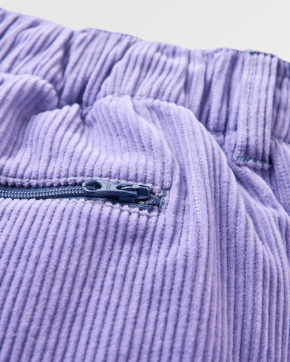 Avian Organic Cord Short - Retro Purple - Flatlay