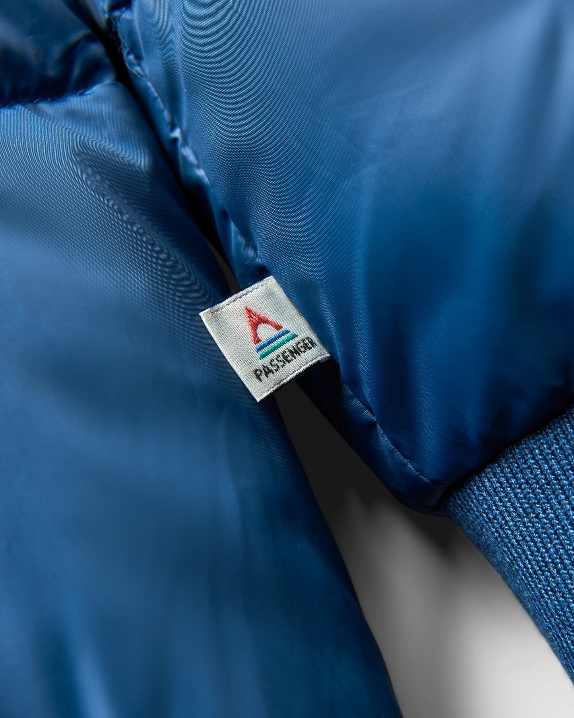 Inspire Recycled Insulated Hooded Jacket - Dark Denim/Toffee - Flatlay