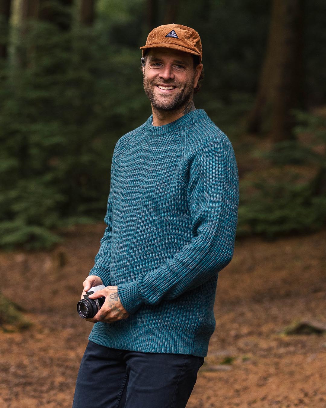 Offshore Knitted Jumper - Deep Teal