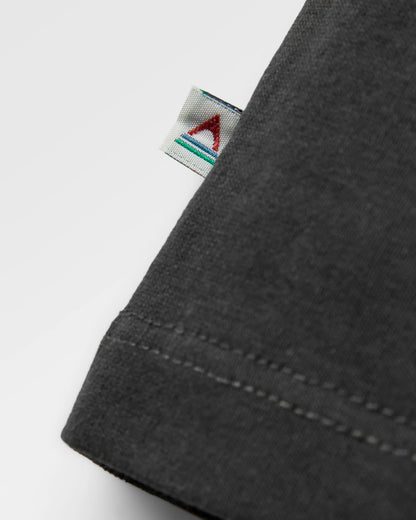 Remote Recycled Cotton T-Shirt - Black - Flatlay