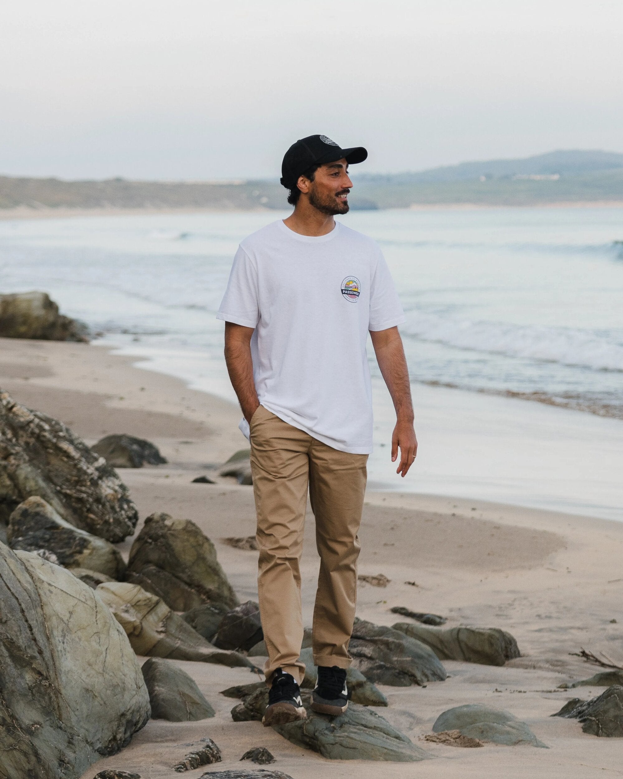 Odyssey Recycled Cotton T-Shirt - White - Lifestyle