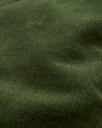 Compass Recycled Cord Trouser - Fir Tree - Flatlay