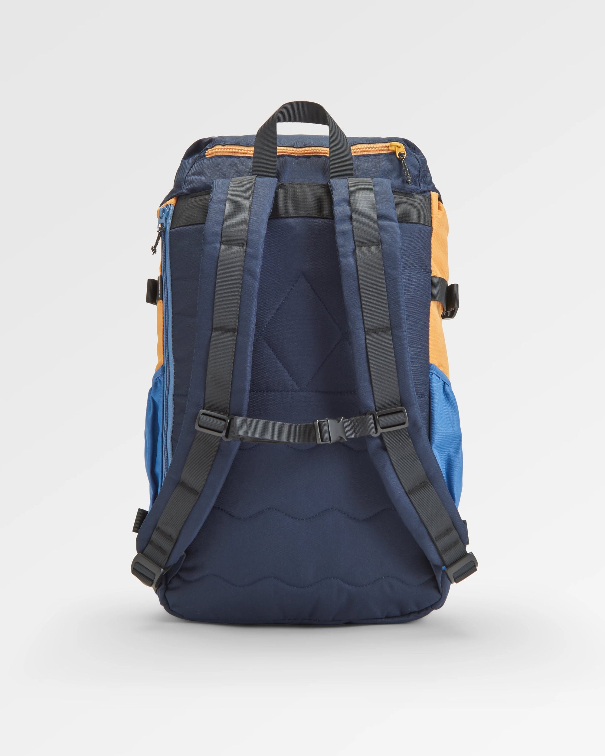 Boondocker Recycled 26L Backpack - Honey/Dark Denim/Rich Navy - Flatlay