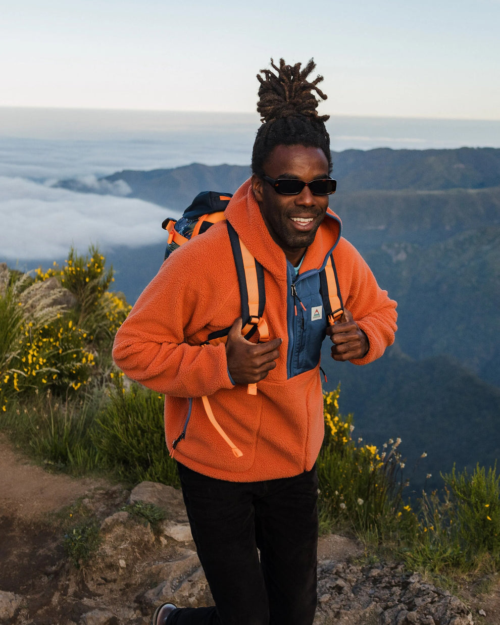 Ventura 1/2 Zip Recycled Sherpa Fleece Baked Clay – Passenger