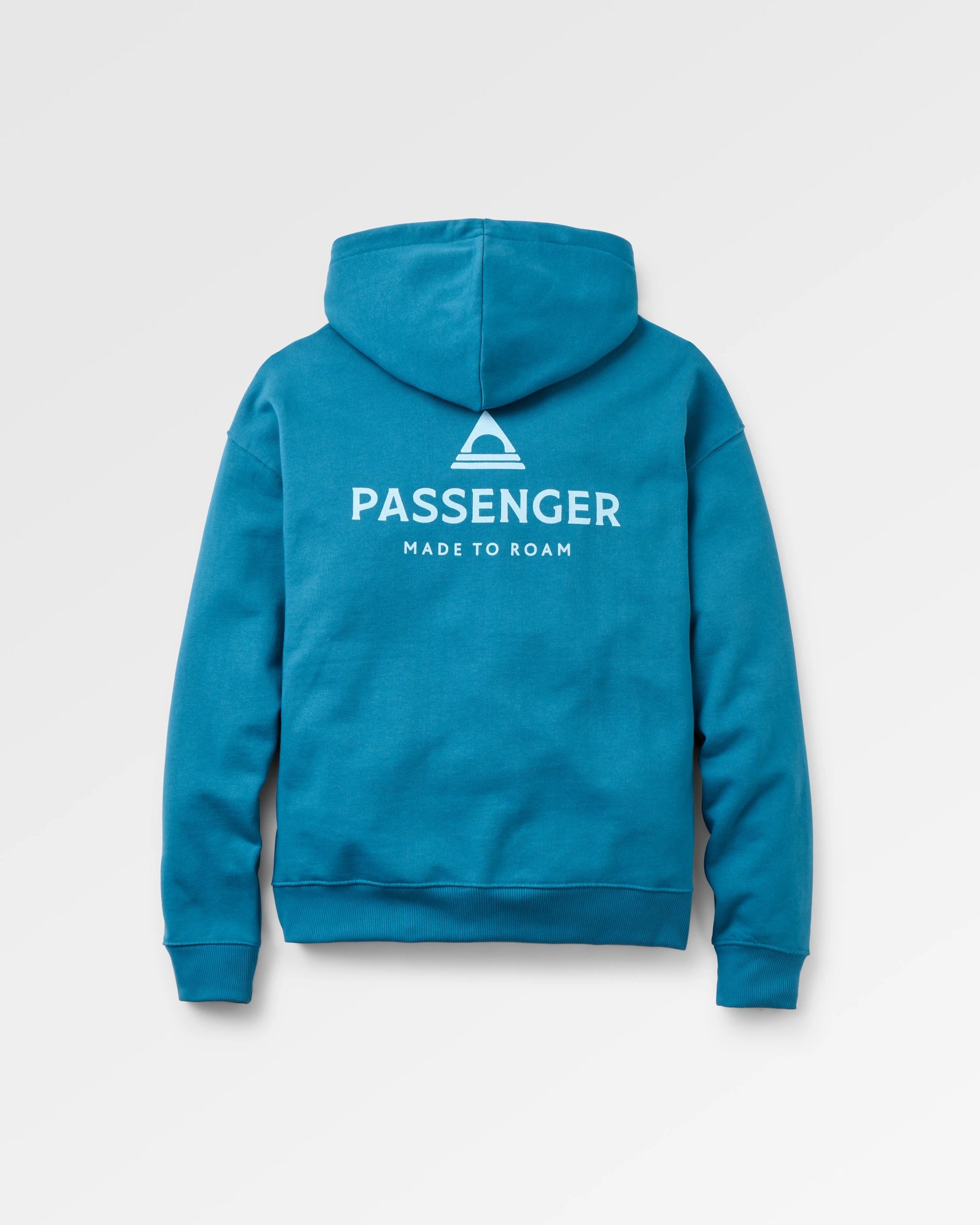 Passenger Relaxed Fit Hoodie - Tidal Blue - Flatlay