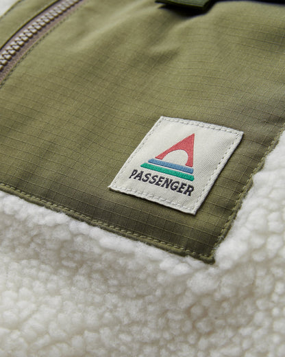 Valiant Deep-Pile Sherpa Fleece - Off White - Flatlay