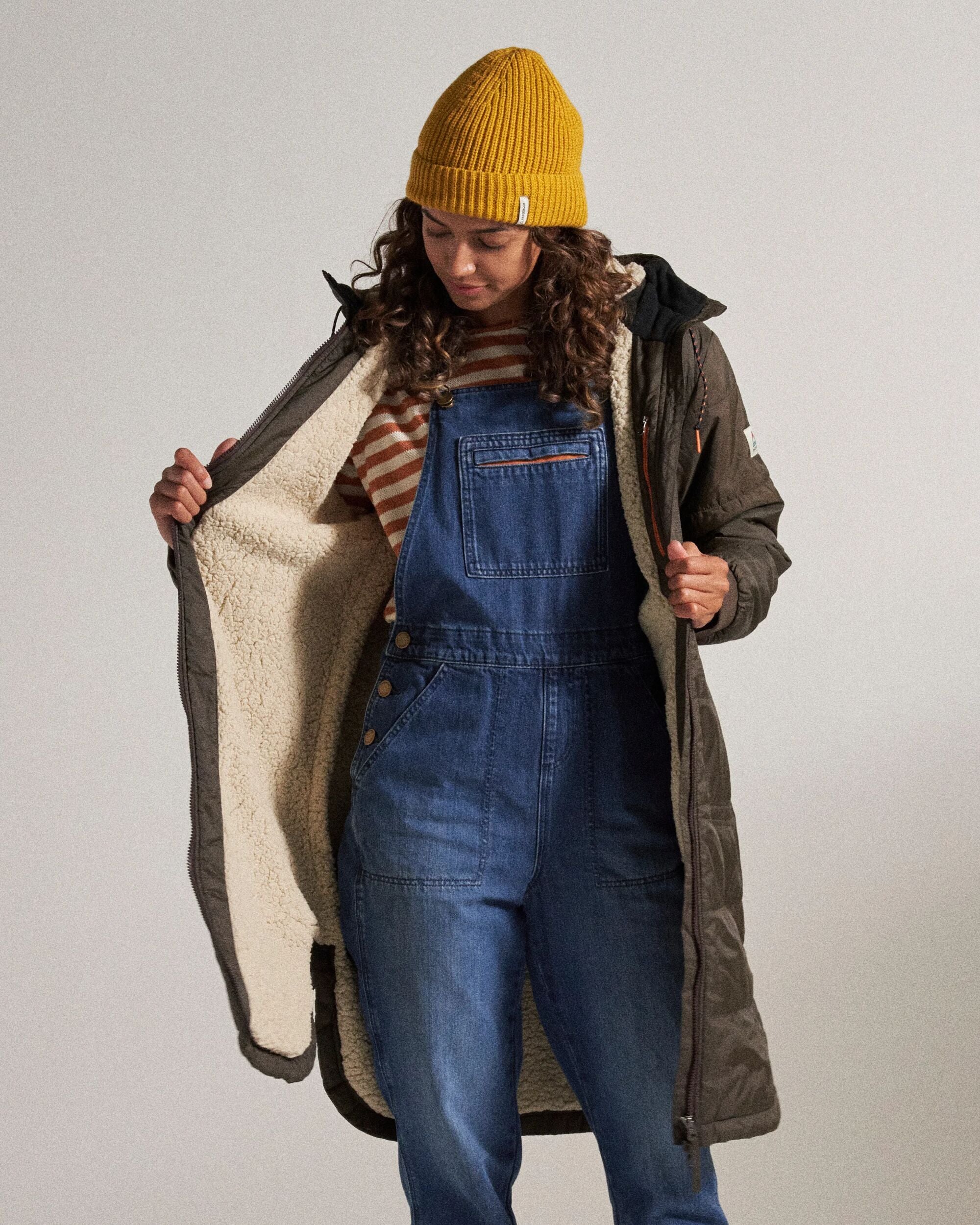 Flora Sherpa Lined Parka Coffee – Passenger