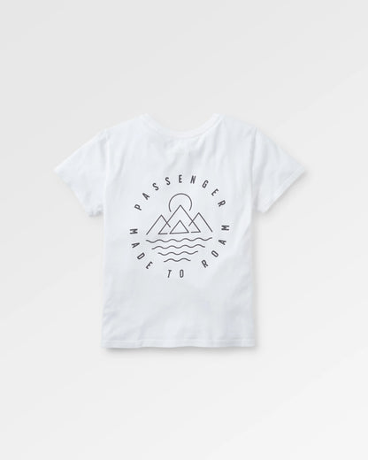 Remote Recycled Cotton T-Shirt - White - Flatlay