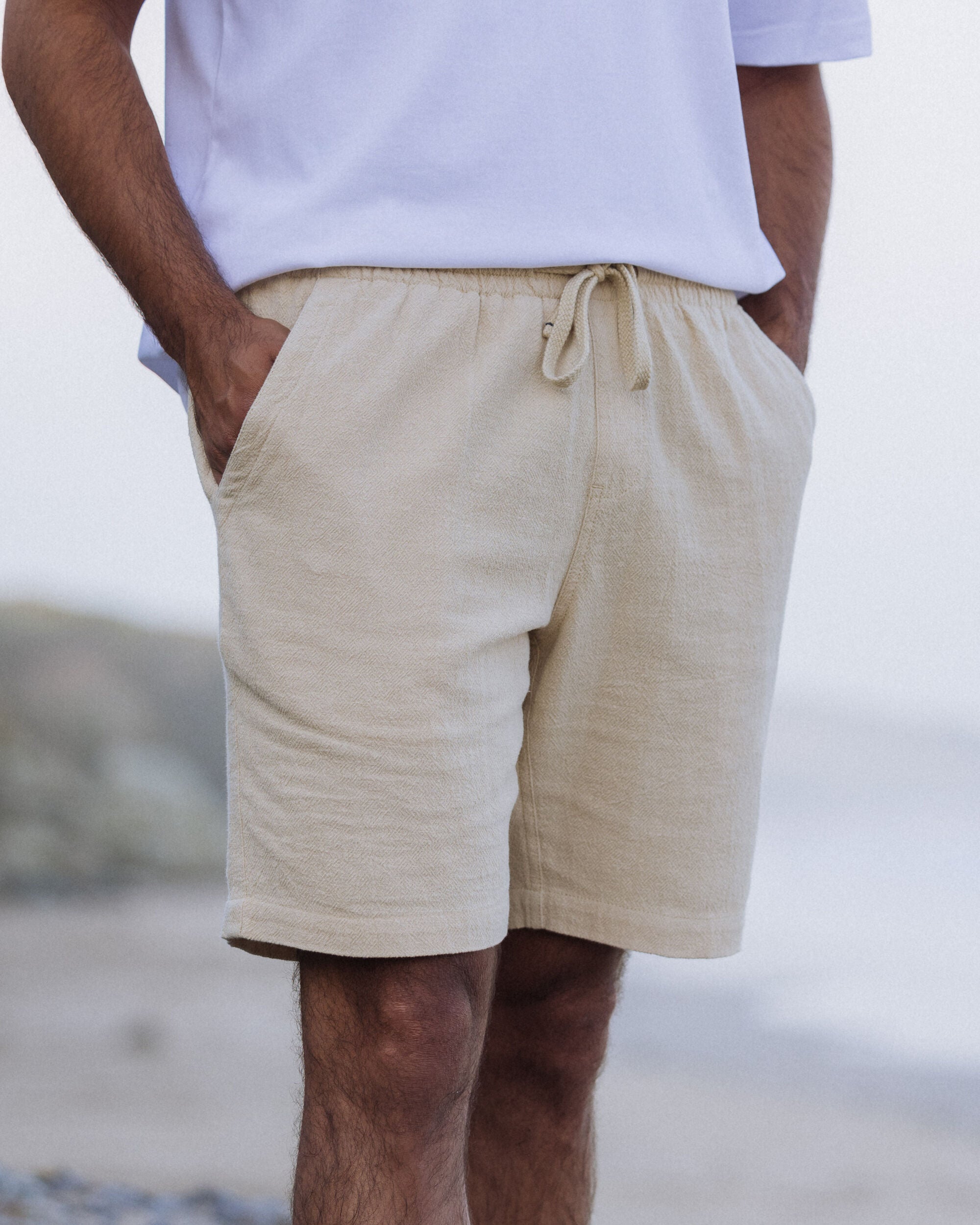 Drifter Cotton Linen Blend Short Stone – Passenger