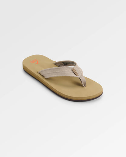 Santos Flip Flop - Taupe - Flatlay
