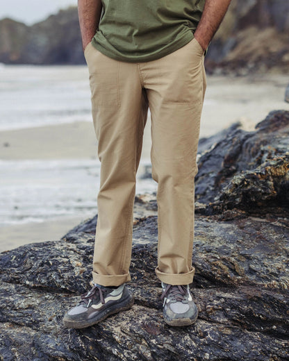 Rif-Raf Organic Cotton Ripstop Trouser - Biscuit - Lifestyle