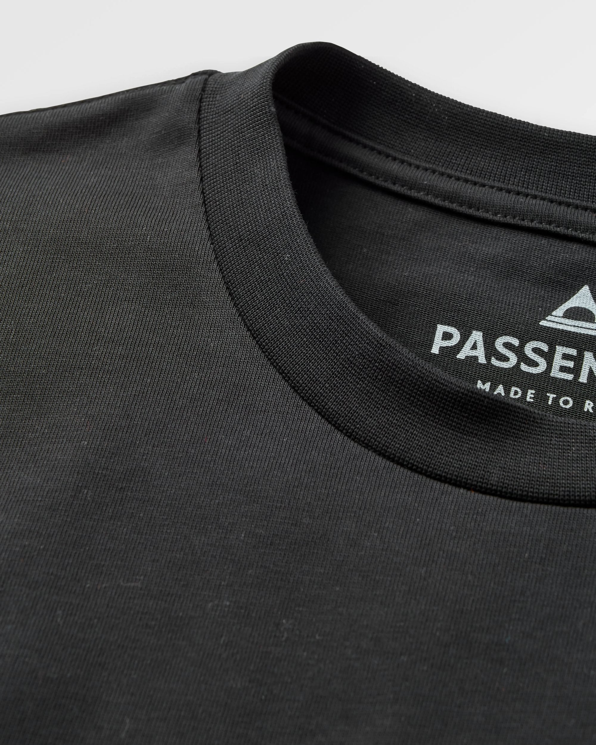 Vita Organic Relaxed Fit T-Shirt - Black - Flatlay