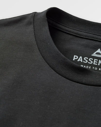 Vita Organic Relaxed Fit T-Shirt - Black - Flatlay