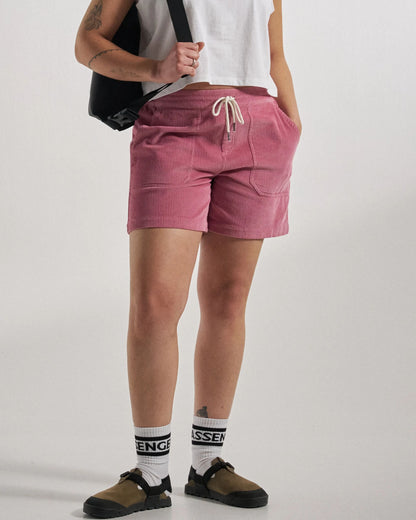 Avian Organic Cord Short - Pink Haze - Studio Model