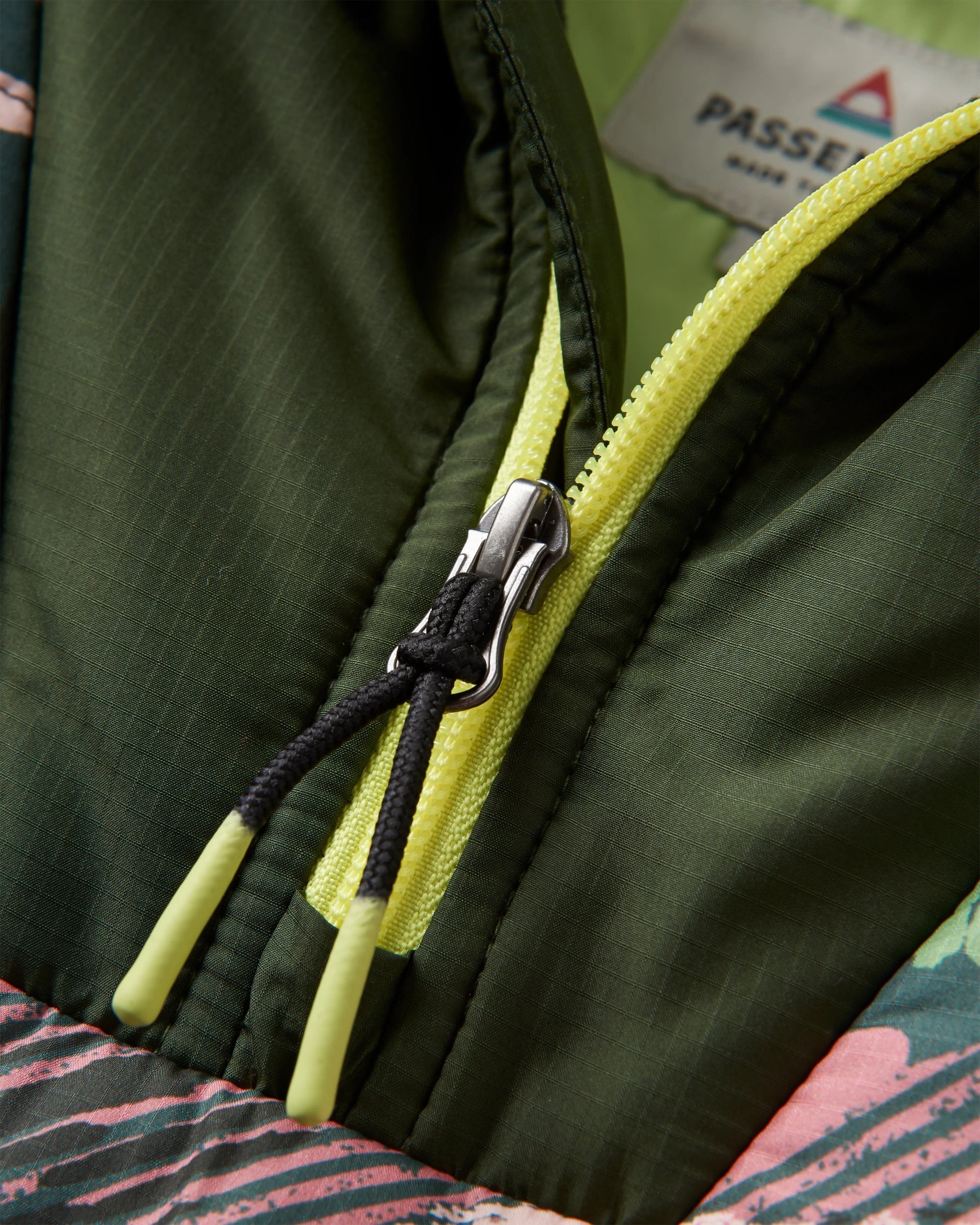 Ocean Recycled Insulated Anorak - Abstract Mountain Fir Tree - Flatlay