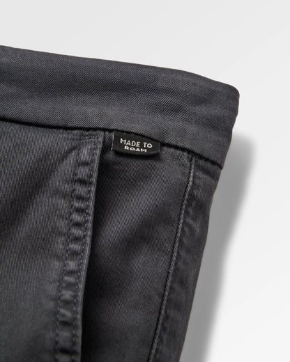 365 Organic Cotton Shorts 2.0 - Faded Black - Flatlay