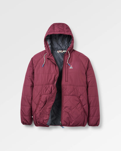 Dylan Recycled Insulated Full Zip Jacket - Fig - Flatlay