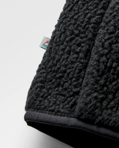Reconnect Recycled Sherpa Fleece - Black - Flatlay
