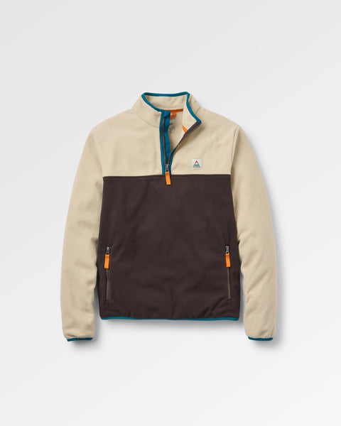 Set Off Recycled Polar 1/4 Zip Fleece Oatmeal/Espresso – Passenger