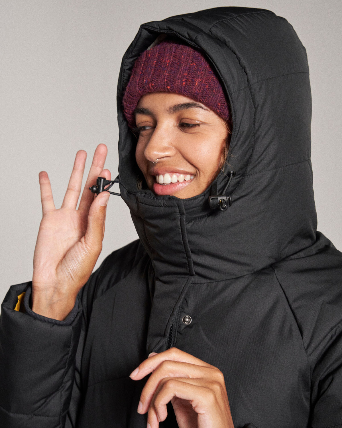 Tasman Long Insulated Jacket - Black - Studio Model