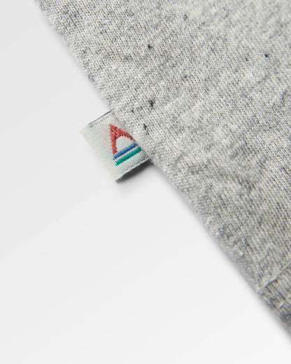 Roamer Men's Recycled Cotton T-Shirt - Grey Marl - Flatlay