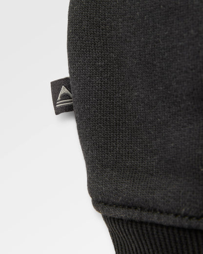 Vita Organic Cotton Relaxed Fit Sweatshirt - Black - Flatlay