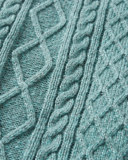 Juniper Recycled Knitted Jumper - Arctic - Flatlay