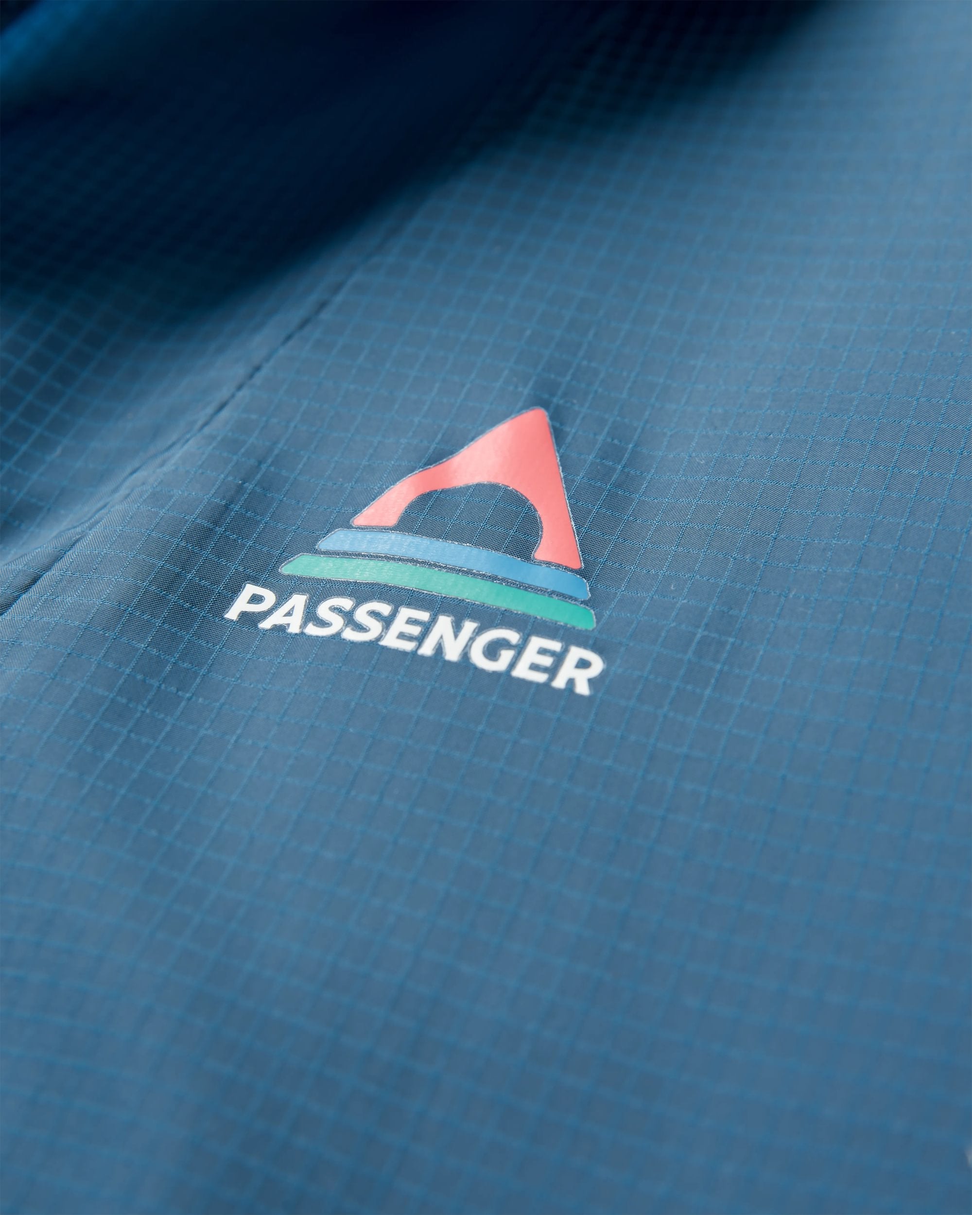 Gusto Recycled Windshell Jacket - Khaki/Dark Denim - Flatlay