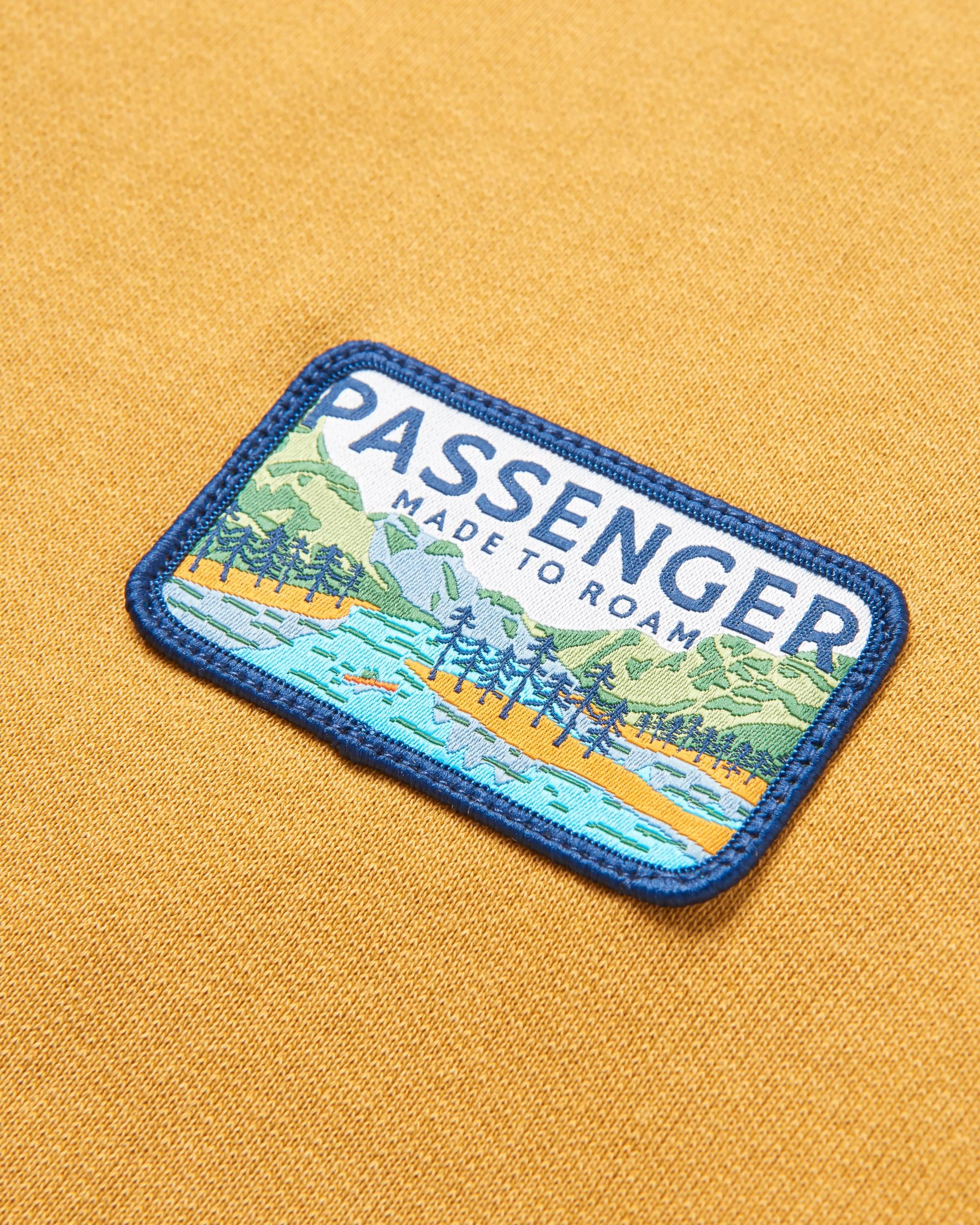 Love The Wild Hoodie - Mustard Gold - Flatlay