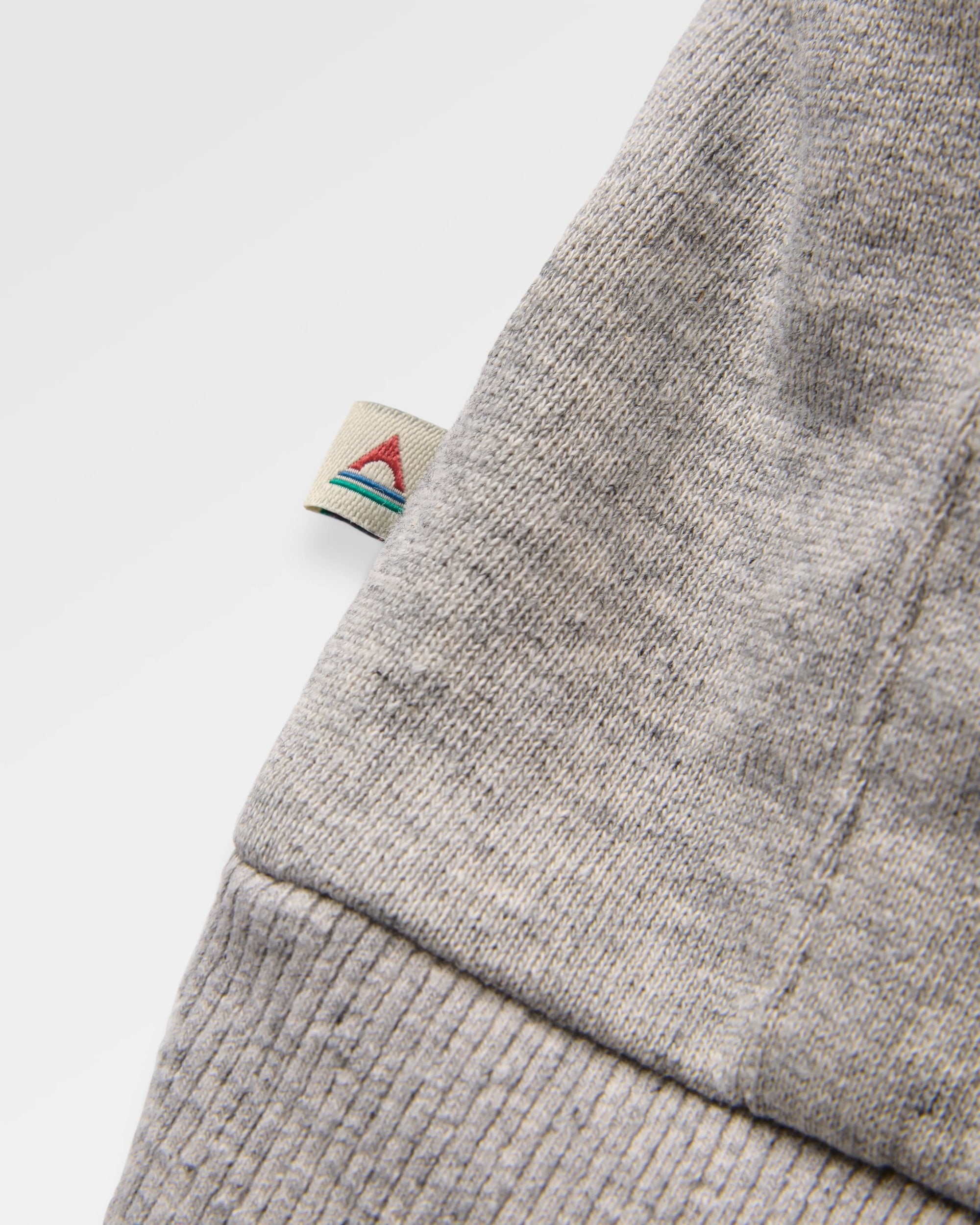 Riser Organic Cotton Hoodie - Grey Marl - Flatlay
