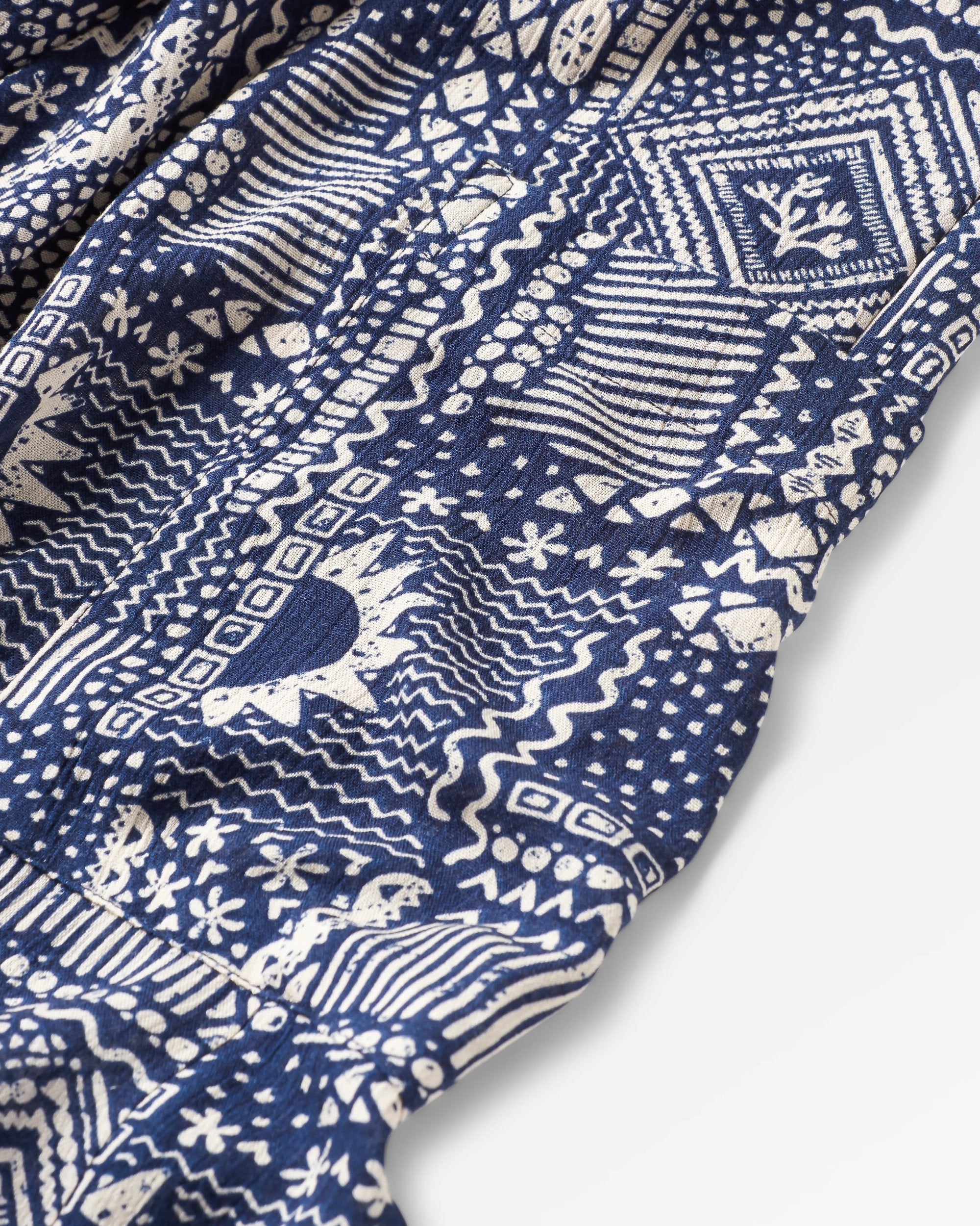 Thimbleberry Jumpsuit - Vintage Patchwork Navy - Flatlay