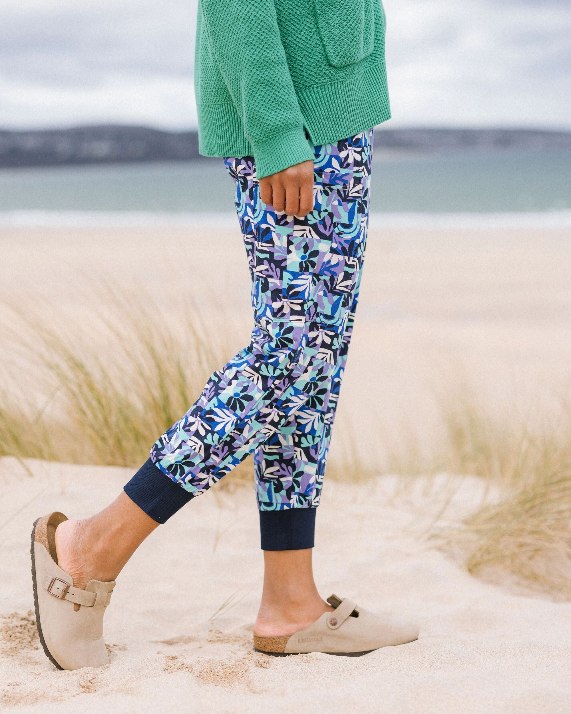 Day Dream Recycled Trouser - Mountain Foliage Purple - Lifestyle