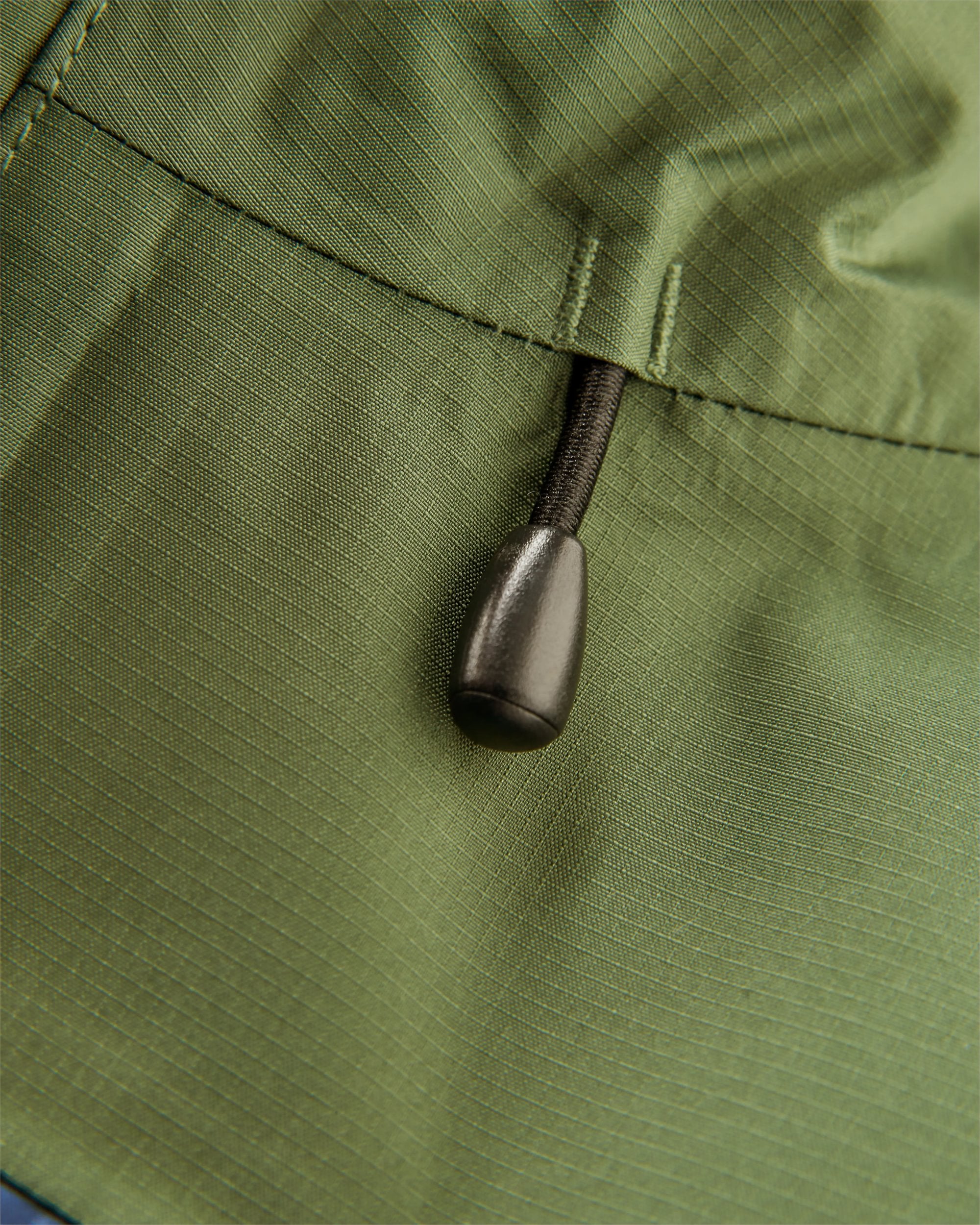 Trailscape Men's Recycled Waterproof Jacket - Dark Denim/Wild Green - Flatlay
