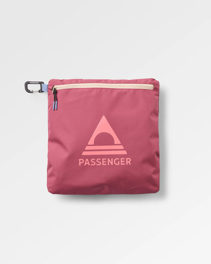 Trailscape Women's Waterproof Jacket - Maroon/Stone - Flatlay