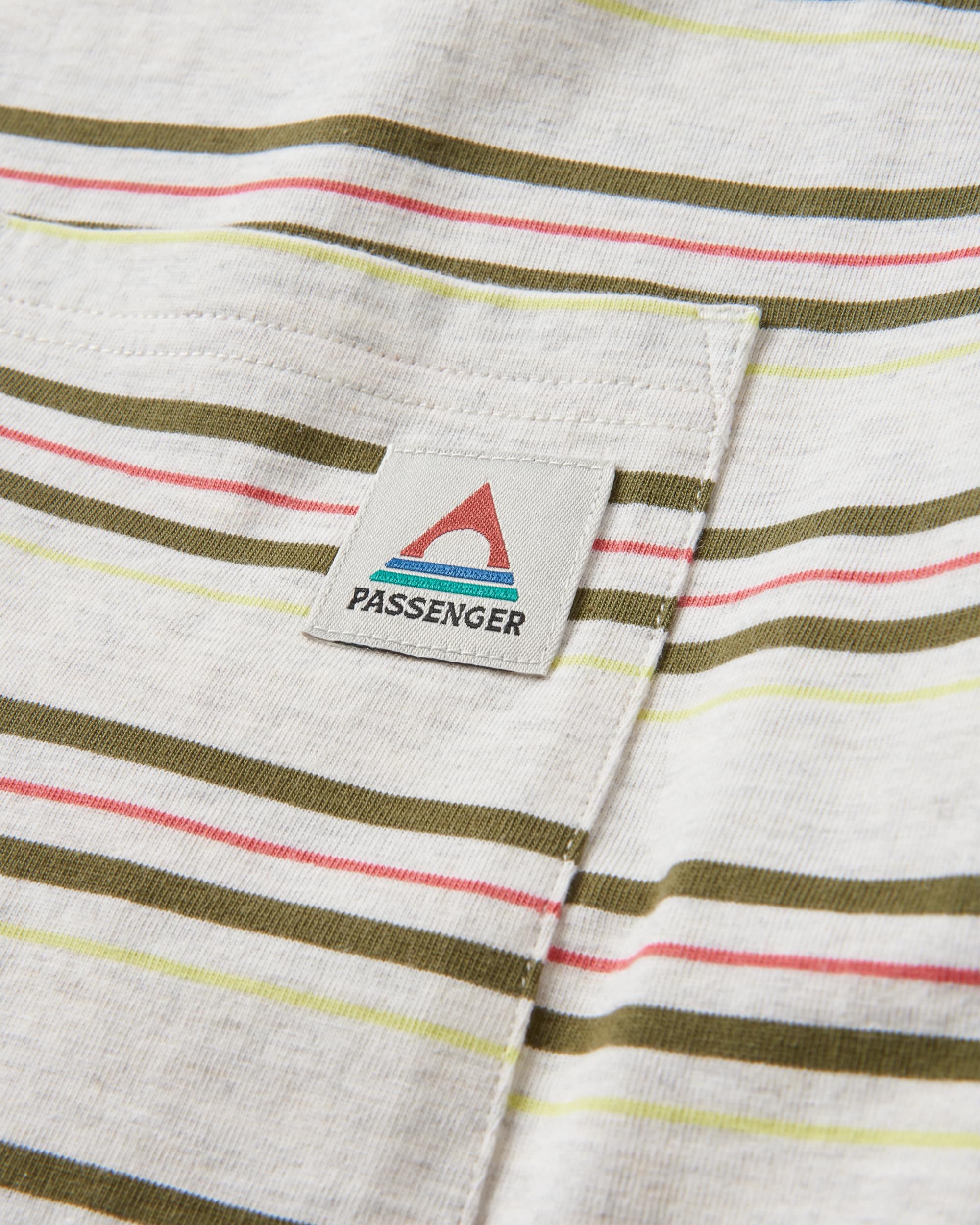 Retro Recycled Relaxed Fit T-Shirt - Birch Marl - Flatlay