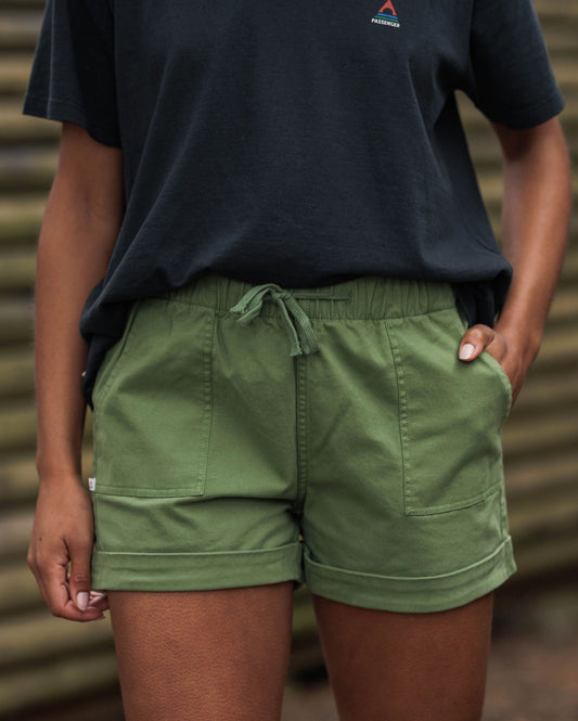 Carriso Organic Cotton Shorts - Vineyard Green