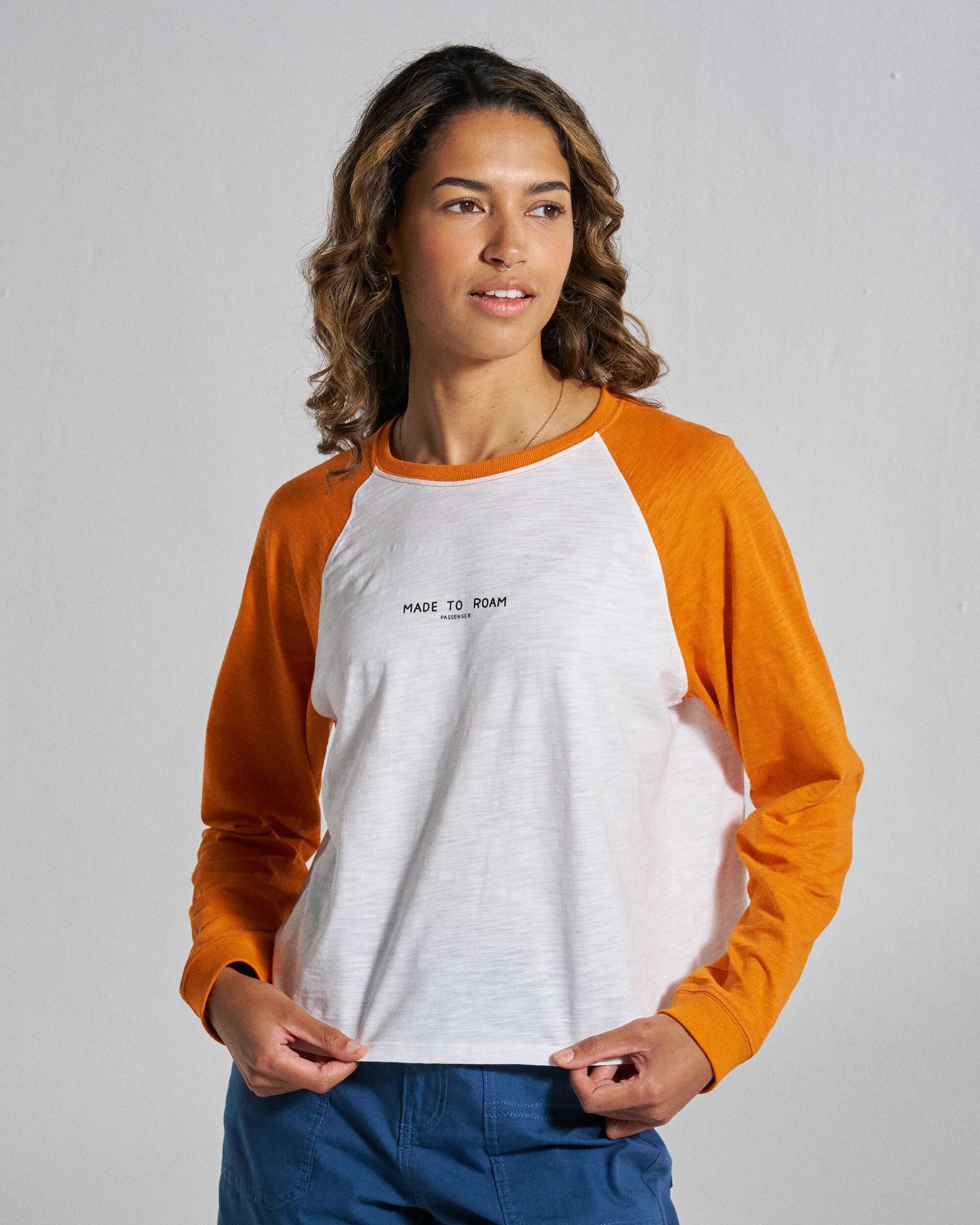 Explore LS Raglan T-Shirt White – Passenger