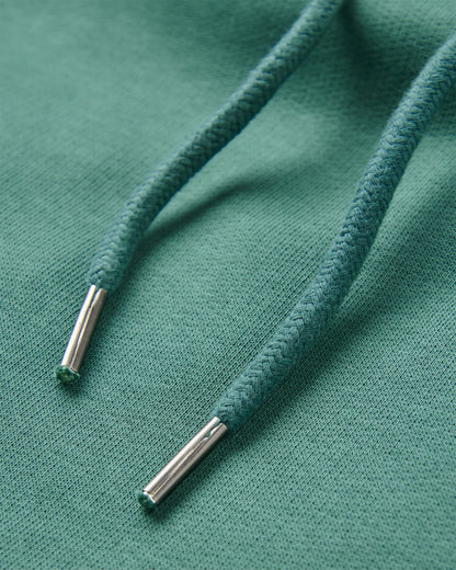 Snapshot Organic Cotton Relaxed Fit Hoodie - Deep Ocean - Flatlay