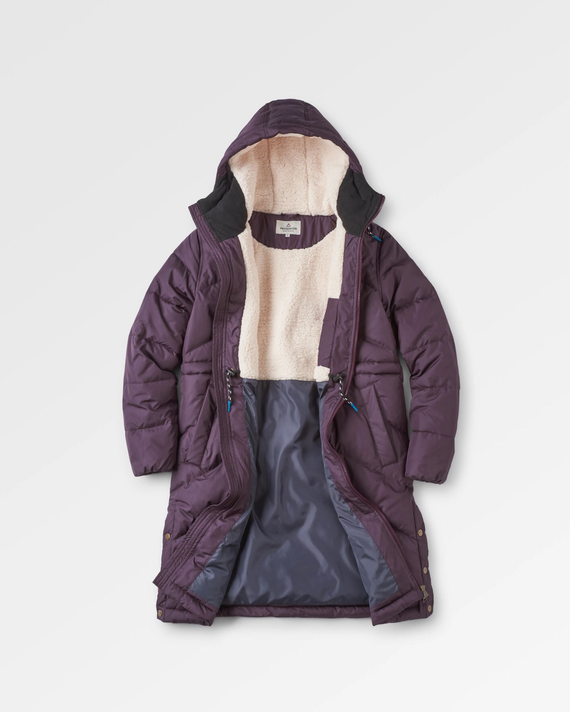 Kinsey Recycled Jacket - Deep Plum - Flatlay