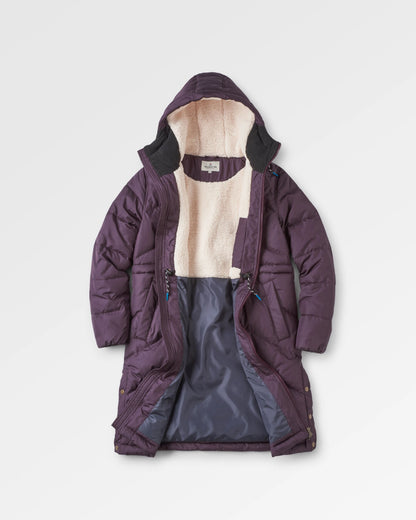 Kinsey Recycled Jacket - Deep Plum - Flatlay